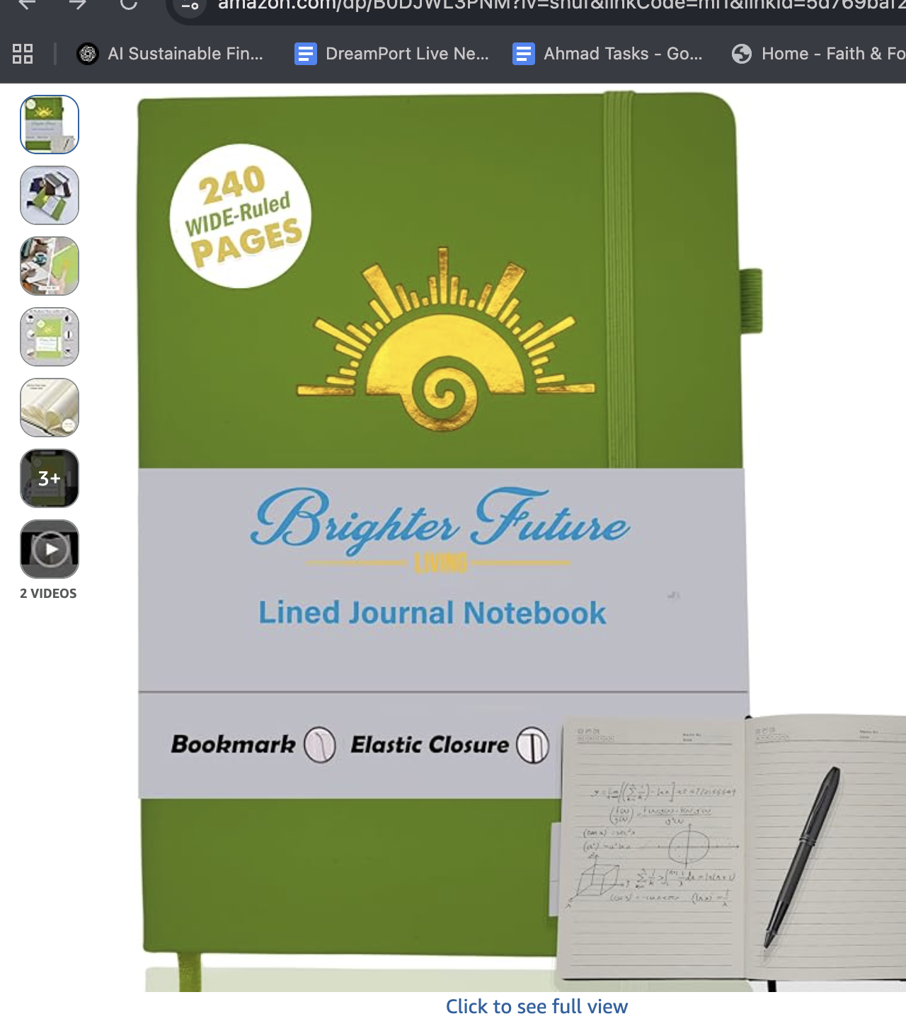faith & focus a5 lined journal notebook brown